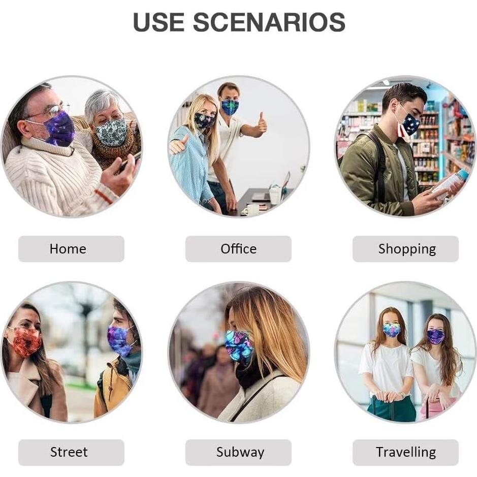 Mascarillas Desechables 3 Capas NVGSN - 100 Pcs Coloridas