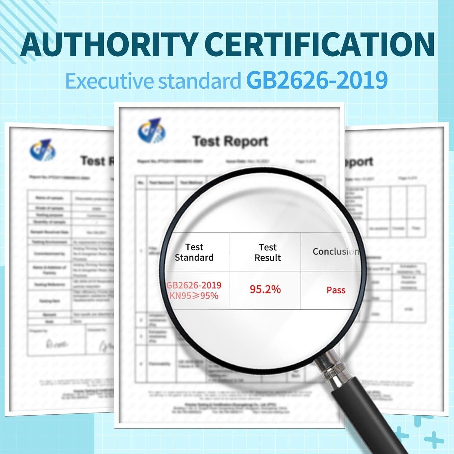 Mascarillas desechables KN95 FENFEN - Paquete 50 unidades 5 capas