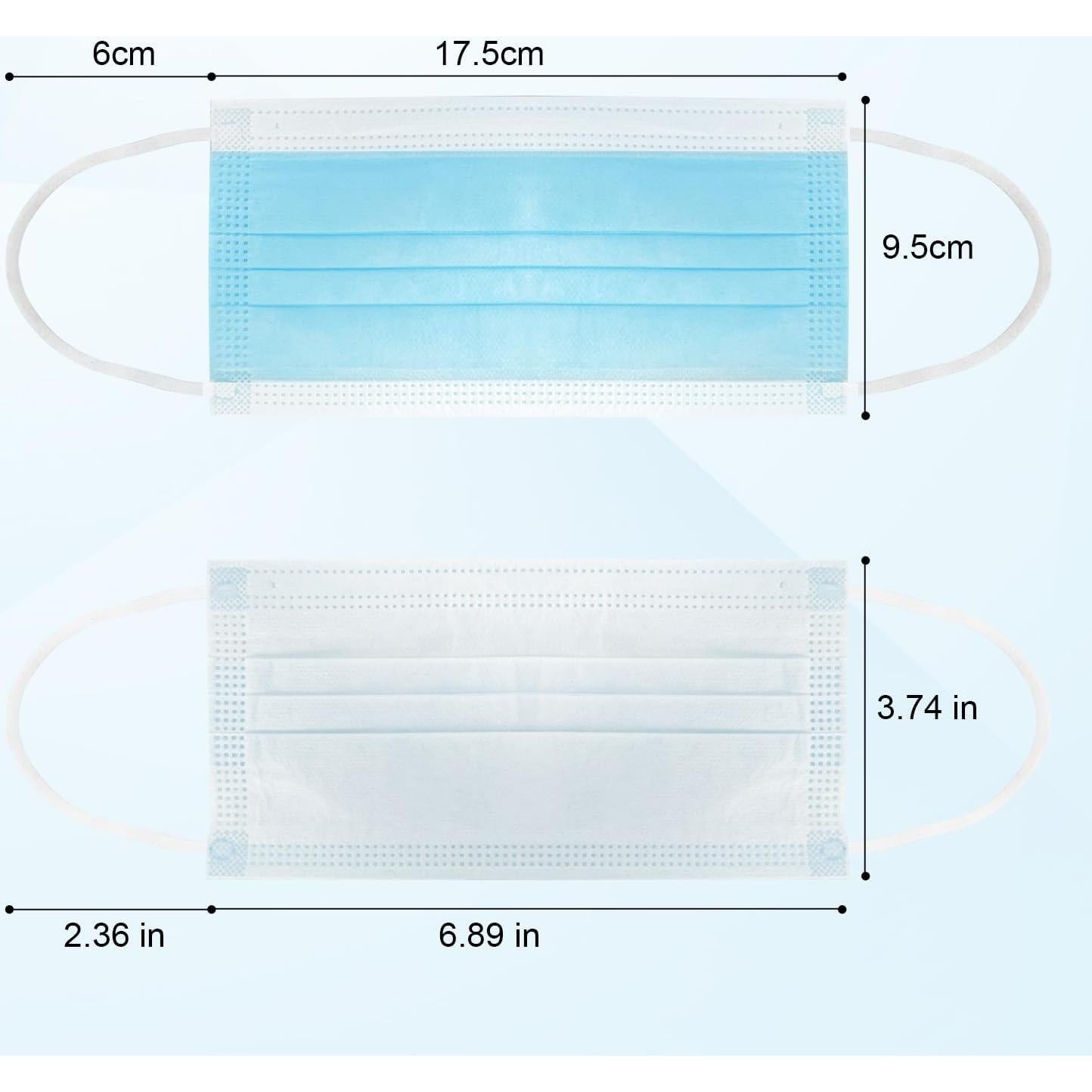Paquete de 100 Mascarillas Desechables DR.MOXA 3 Capas Adultos