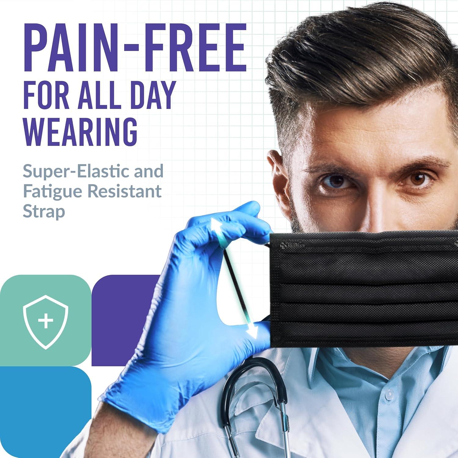 Mascarilla Desechable Medtecs 50 Pcs - 3 Capas Adulto - ASTM Nivel 1