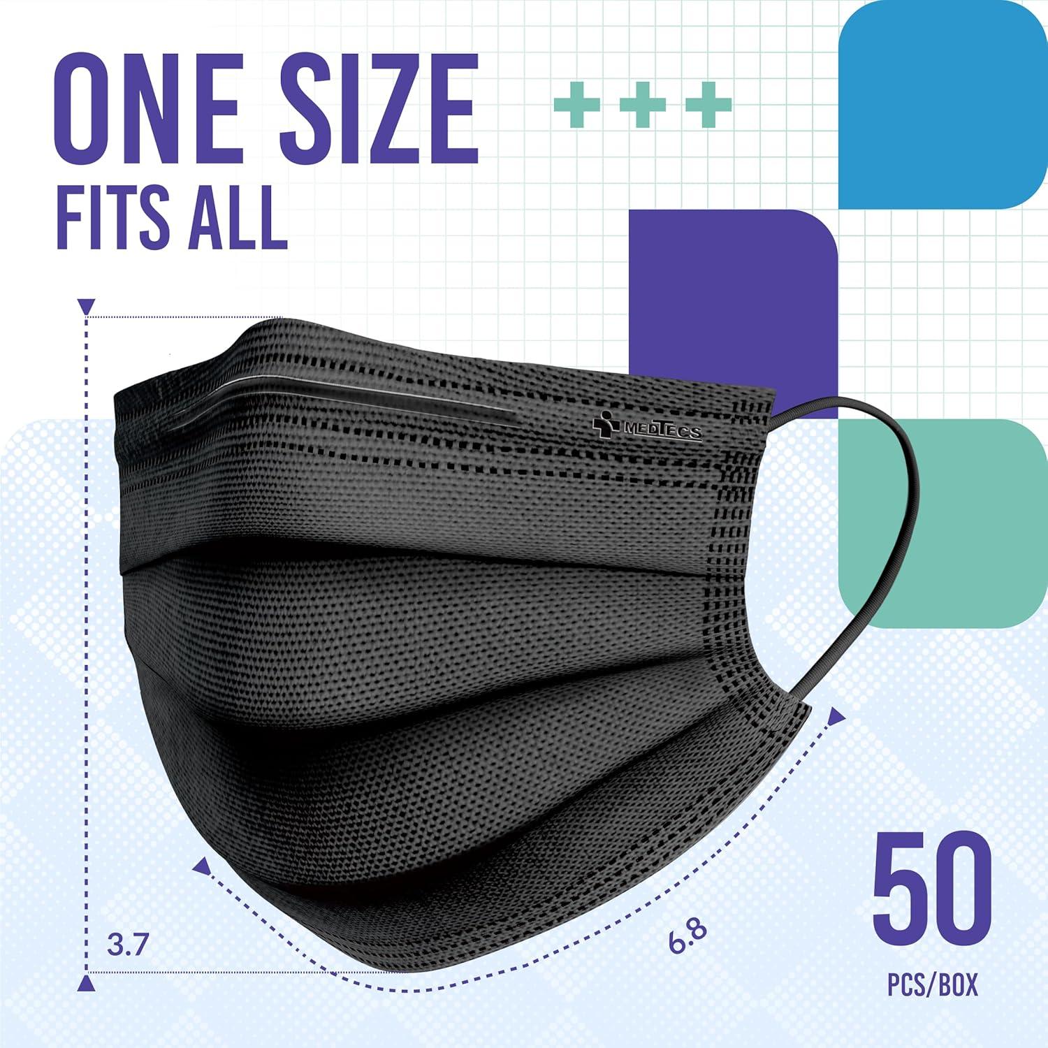 Mascarilla Desechable Medtecs 50 Pcs - 3 Capas Adulto - ASTM Nivel 1
