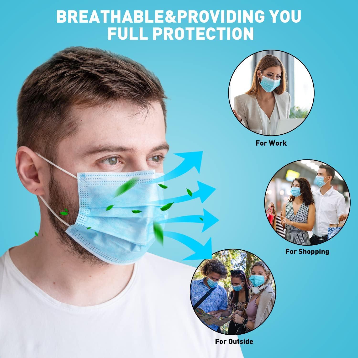 Mascarillas Desechables DR.MOXA 100 Unidades 3 Capas PFE>95%