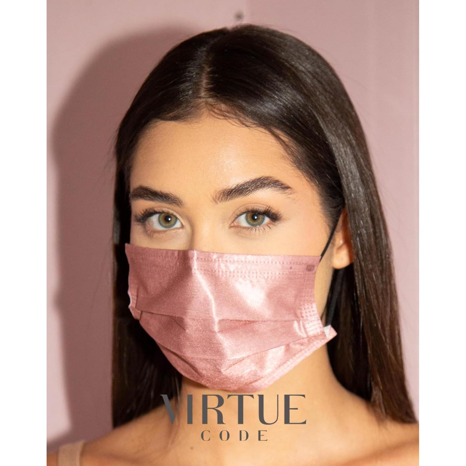 Mascarillas Desechables VIRTUE CODE 3 Capas - 50 Unidades Tonos Tierra