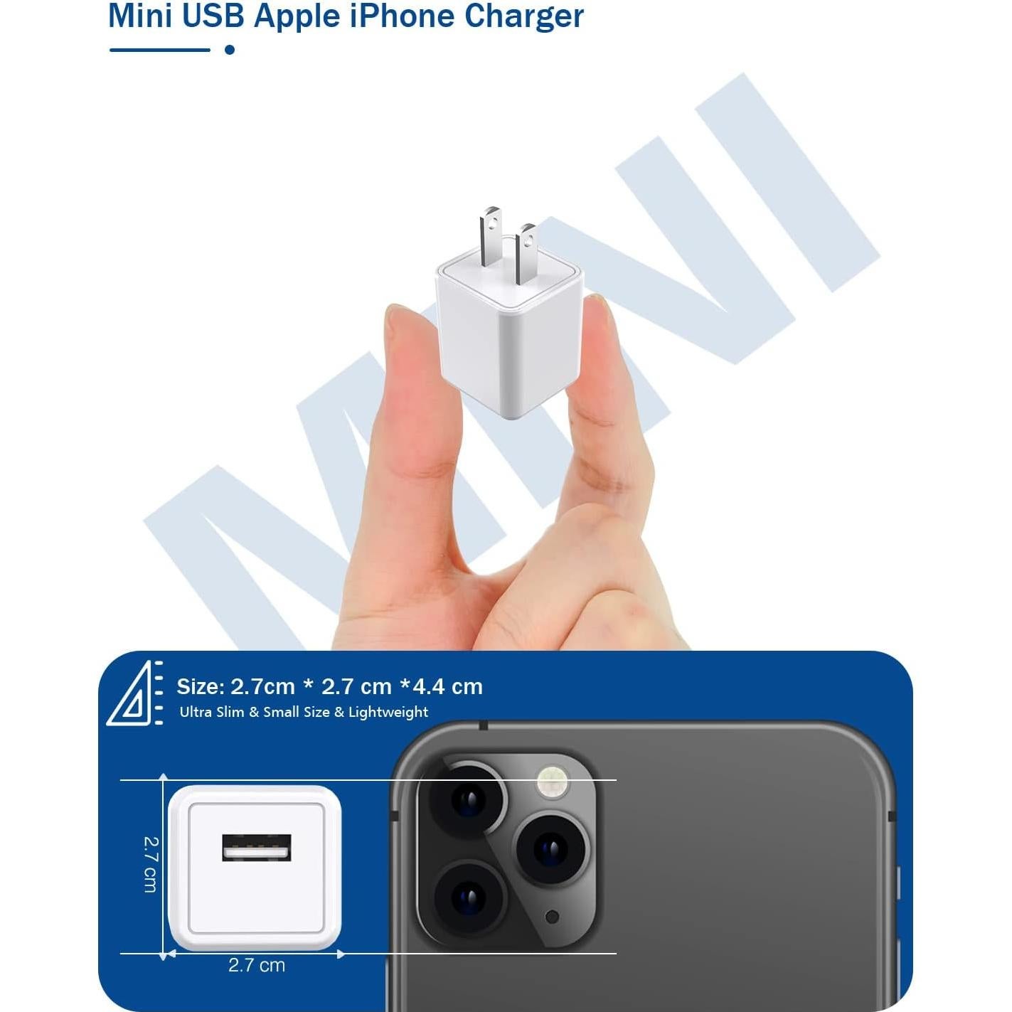 Cargador iPhone 2Pack 6FT USB a Lightning Carga Rápida