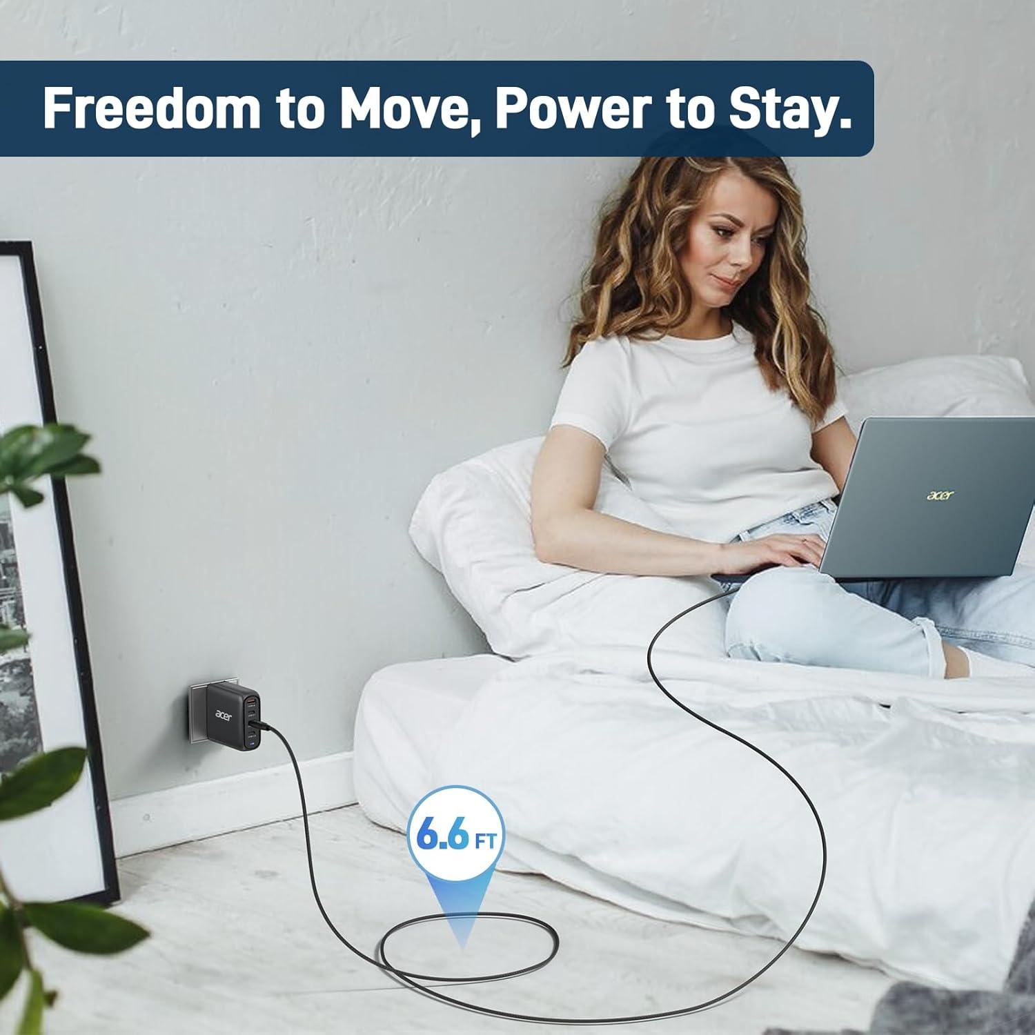 Cable USB C Acer OCB249 240W 2m Trenzado Nylon Carga Rápida