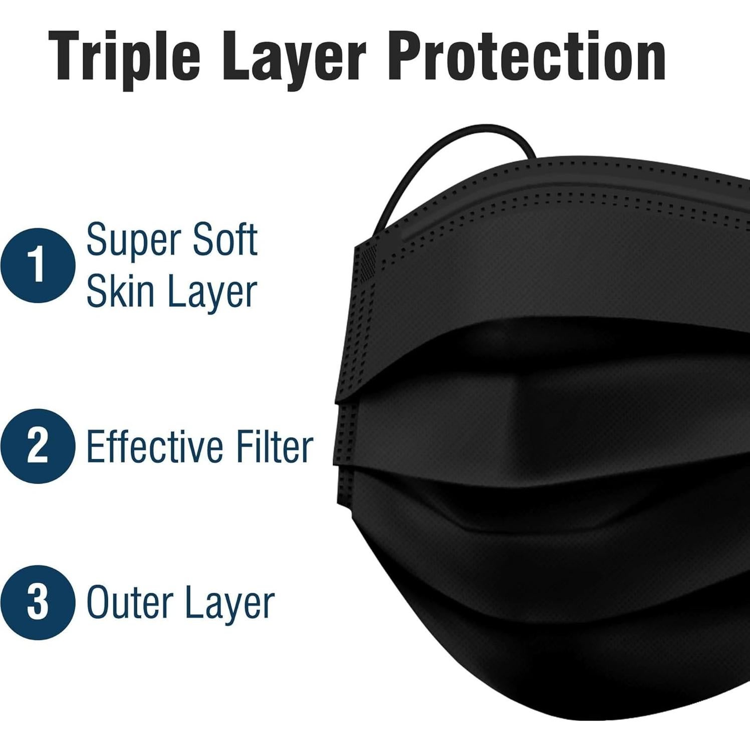 Máscaras Faciales Desechables WeCare - 50 Unidades Colores