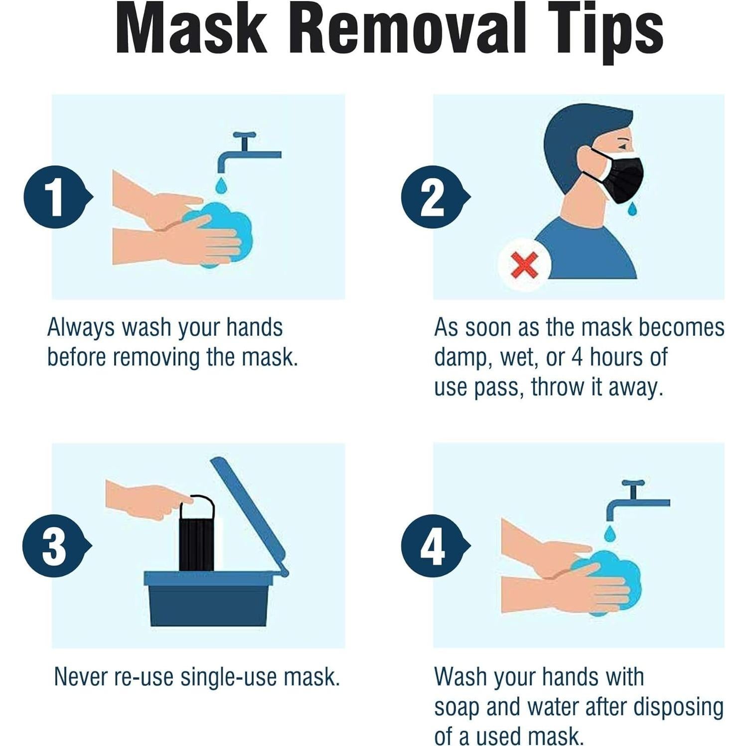 Máscaras Faciales Desechables WeCare - 50 Unidades Colores