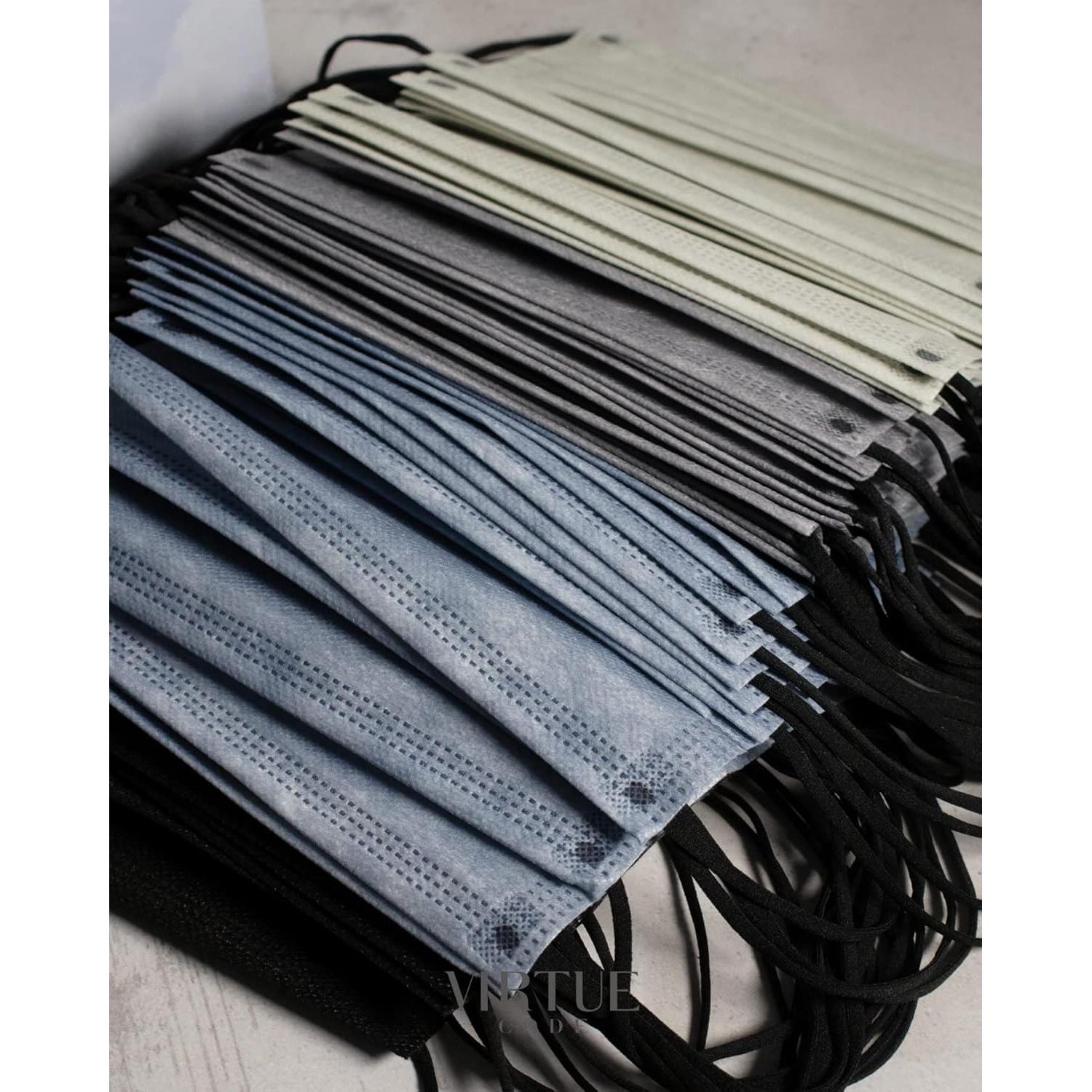 Mascarillas Desechables VIRTUE CODE 3 Capas Coloridas 50 Unidades