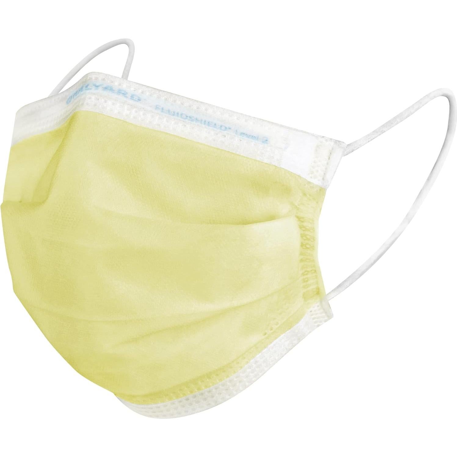 Mascarillas Desechables Halyard FLUIDSHIELD 1 Amarillo 50 Unidades