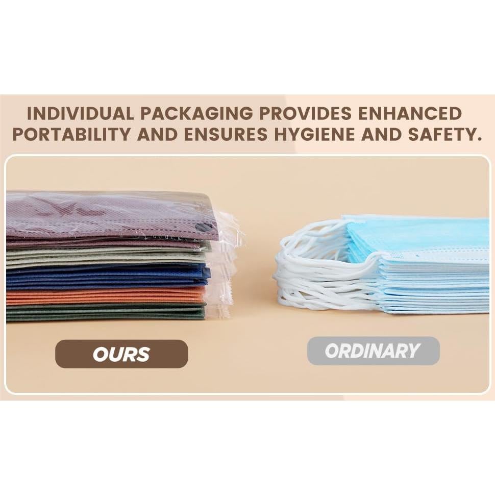 Mascarillas Desechables Multicolores NEWLA - 50 Piezas 4 Capas