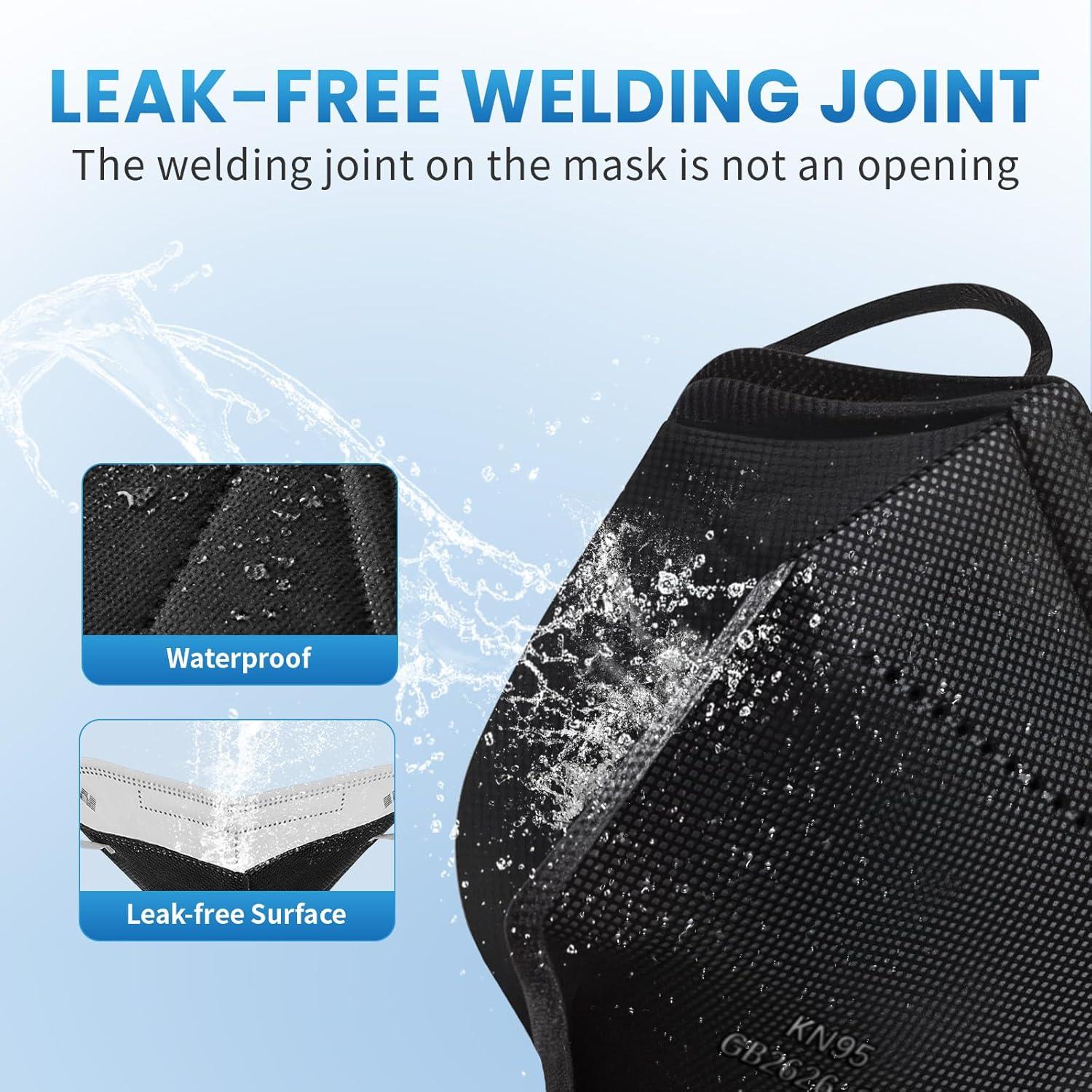 Mascarillas KN95 Borje 50 Pcs Multicolor 5 Capas Adultos