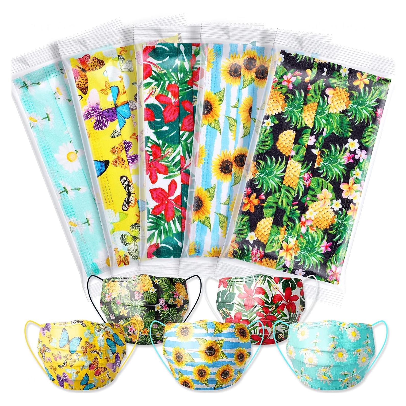 Mascarillas Desechables NiHealth 50PCS para Mujeres - 3 Capas, Ajustables