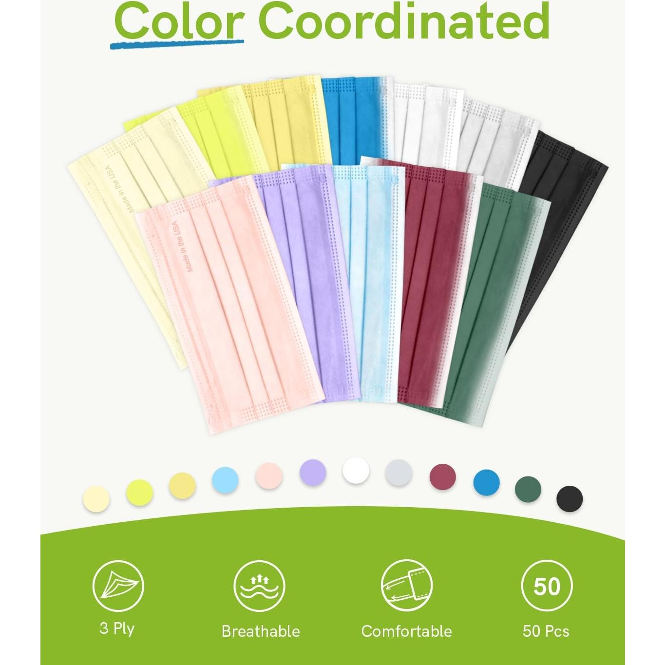 Mascarillas Desechables FriCARE 3 Capas ASTM Nivel 3 50 Pzas