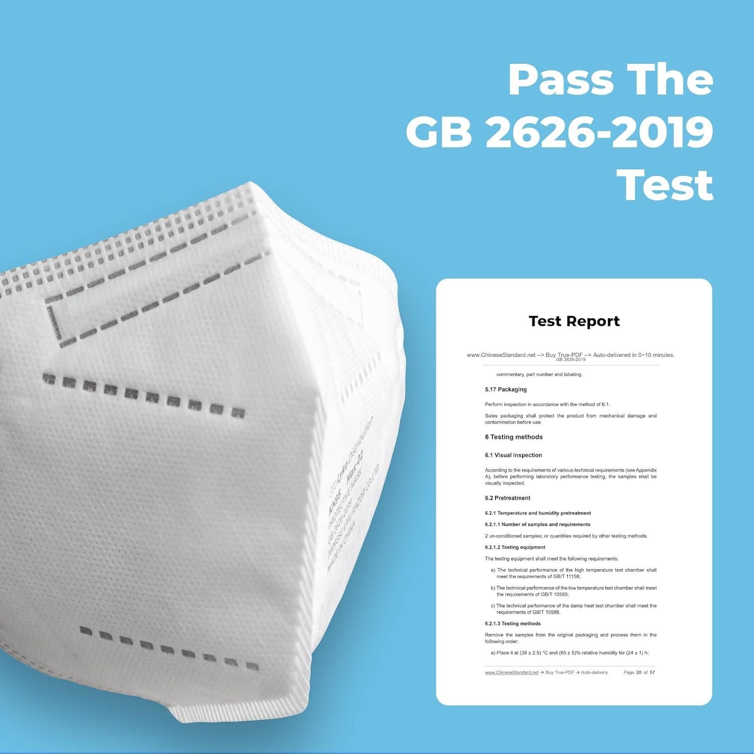 Mascarillas KN95 Lyka Paquete de 50 - Desechables 5 Capas