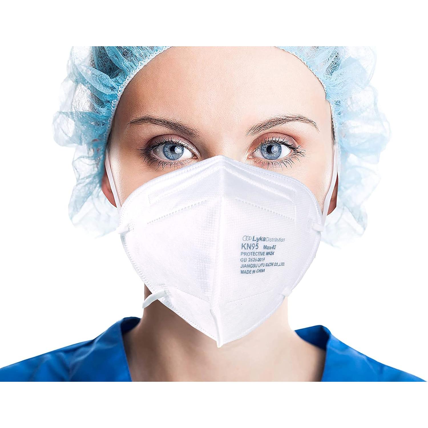 Mascarillas KN95 Lyka Paquete de 50 - Desechables 5 Capas