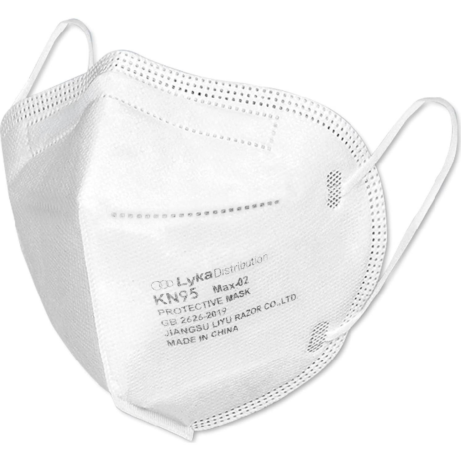 Mascarillas KN95 Lyka Paquete de 50 - Desechables 5 Capas