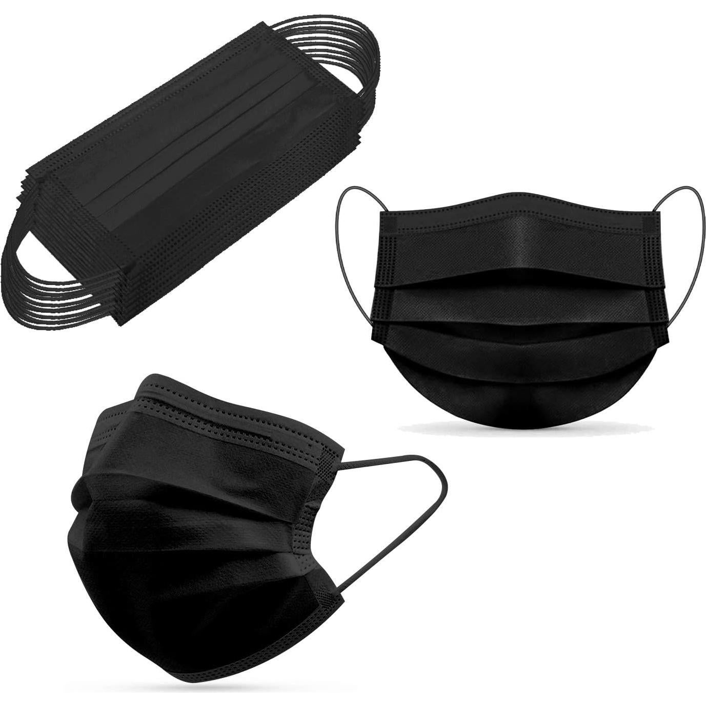 Mascarillas Desechables 3 Capas Finestic 50 Pcs Negras