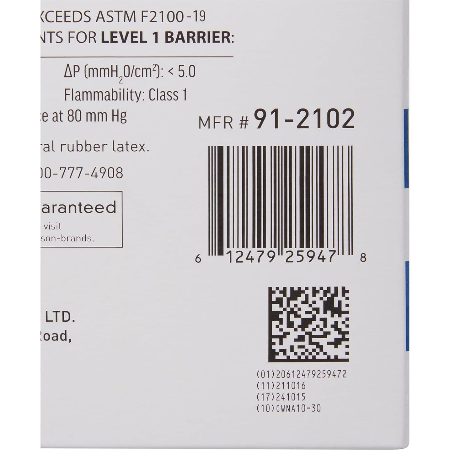 Mascarillas Médicas McKesson Nivel 1, 50 Unidades, Azul, 17.78x9.53 cm