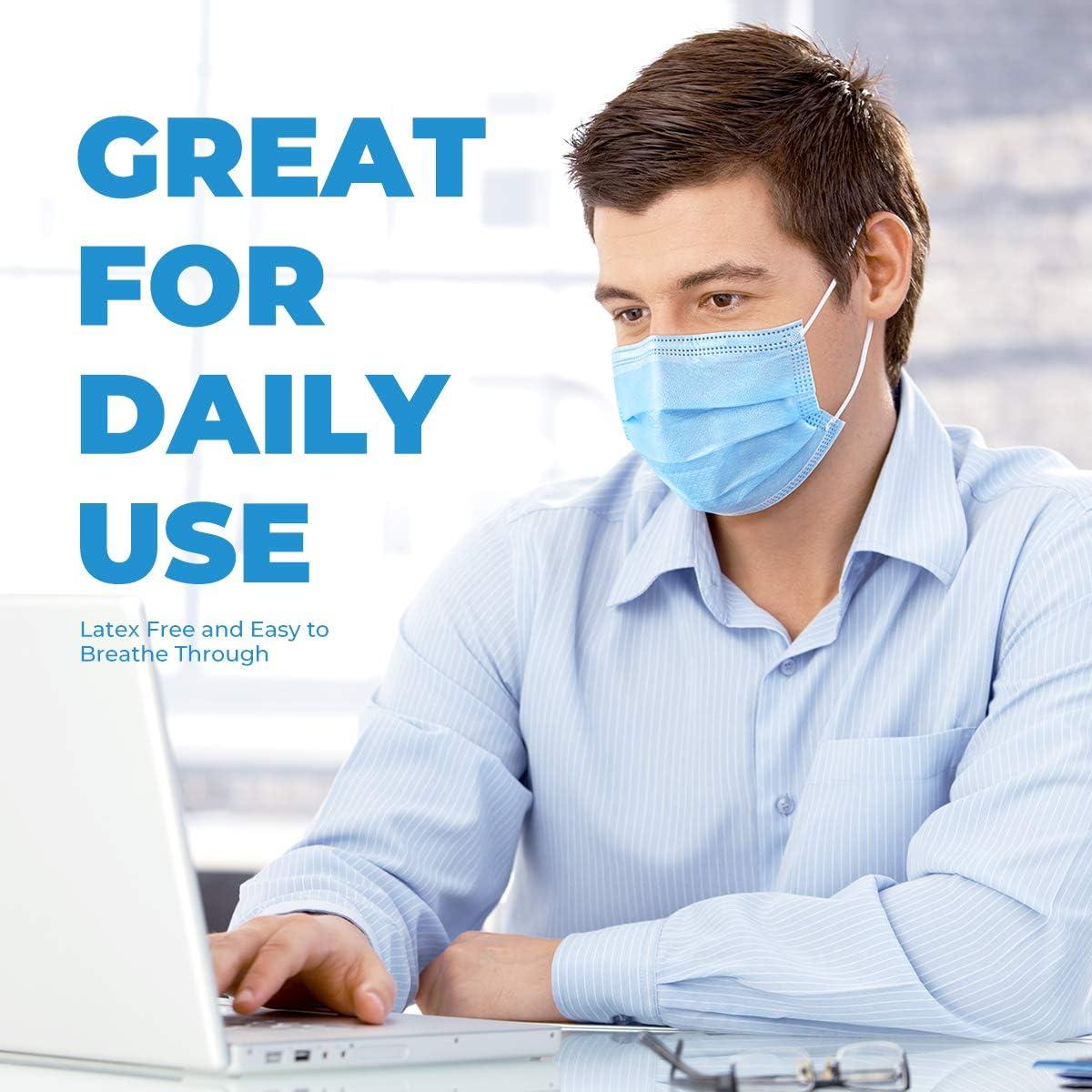 Mascarillas Desechables 3 Capas ZUBREX 50 Pcs Azul