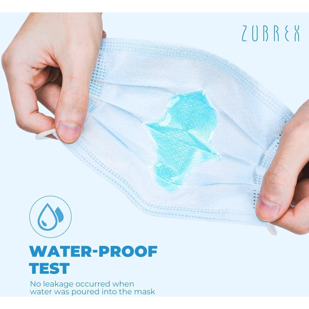 Mascarillas Desechables 3 Capas ZUBREX 50 Pcs Azul