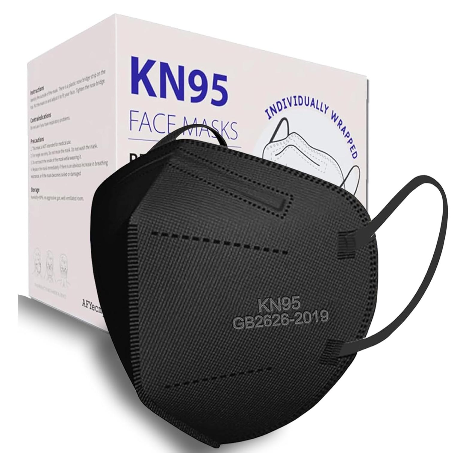 Mascarillas KN95 AFYecmy 100 Paquetes Desechables 5 Capas