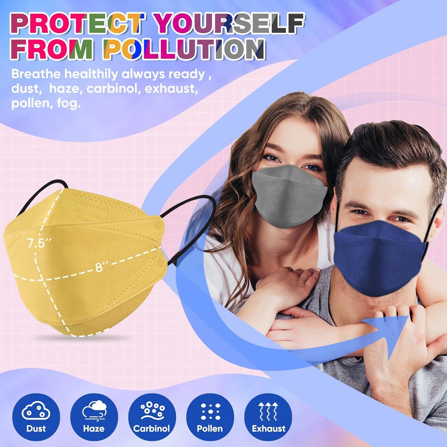 Mascarillas KN95 XDX Paquete de 100 Piezas 5 Capas Adultos