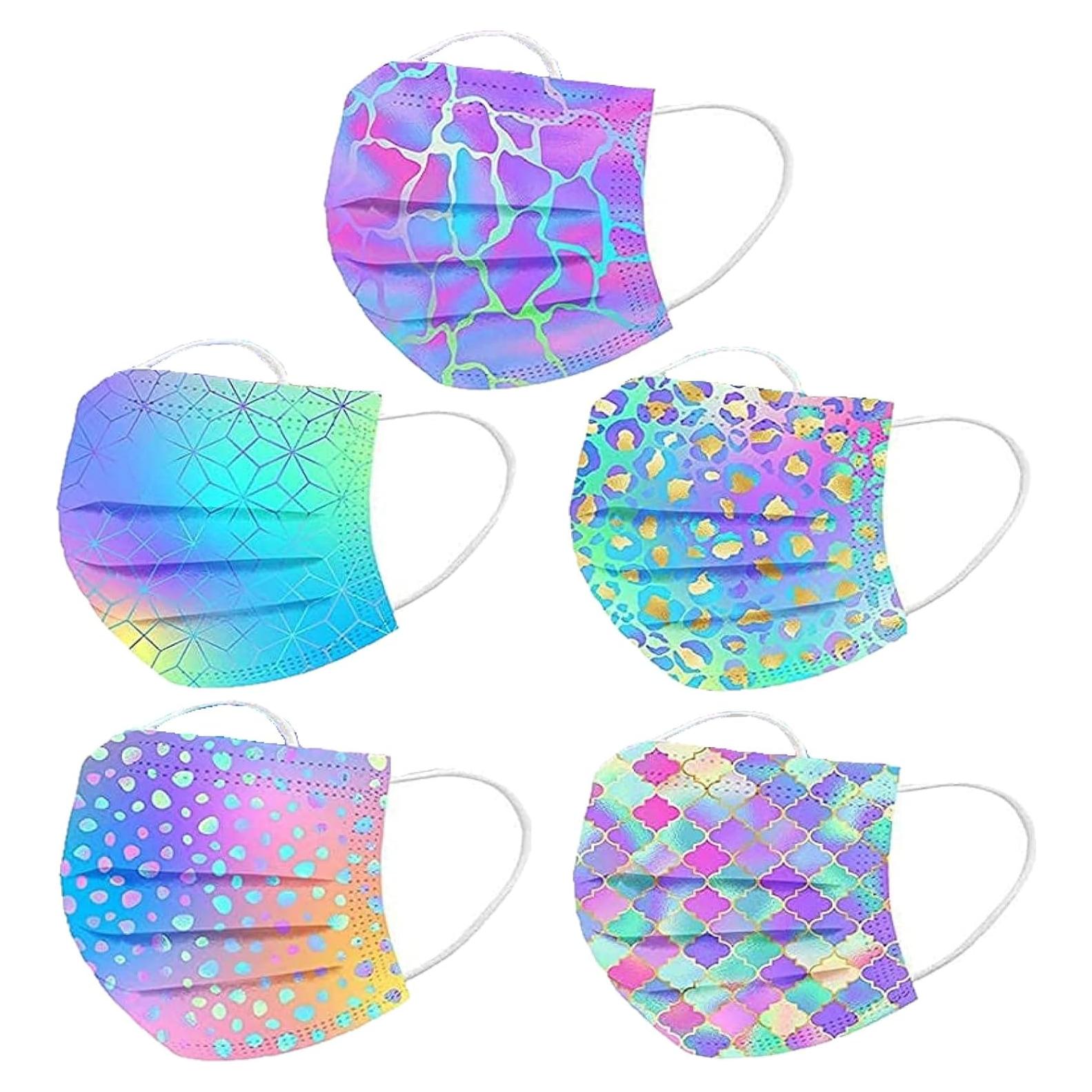 Cubierta Facial Desechable Decorativa 50 Pcs - Adulto Unisex