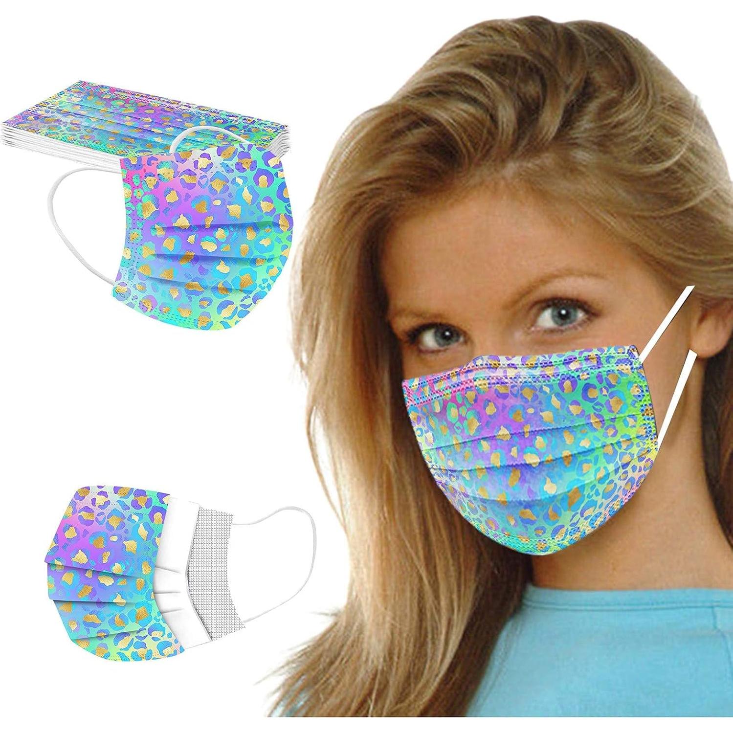 Cubierta Facial Desechable Decorativa 50 Pcs - Adulto Unisex