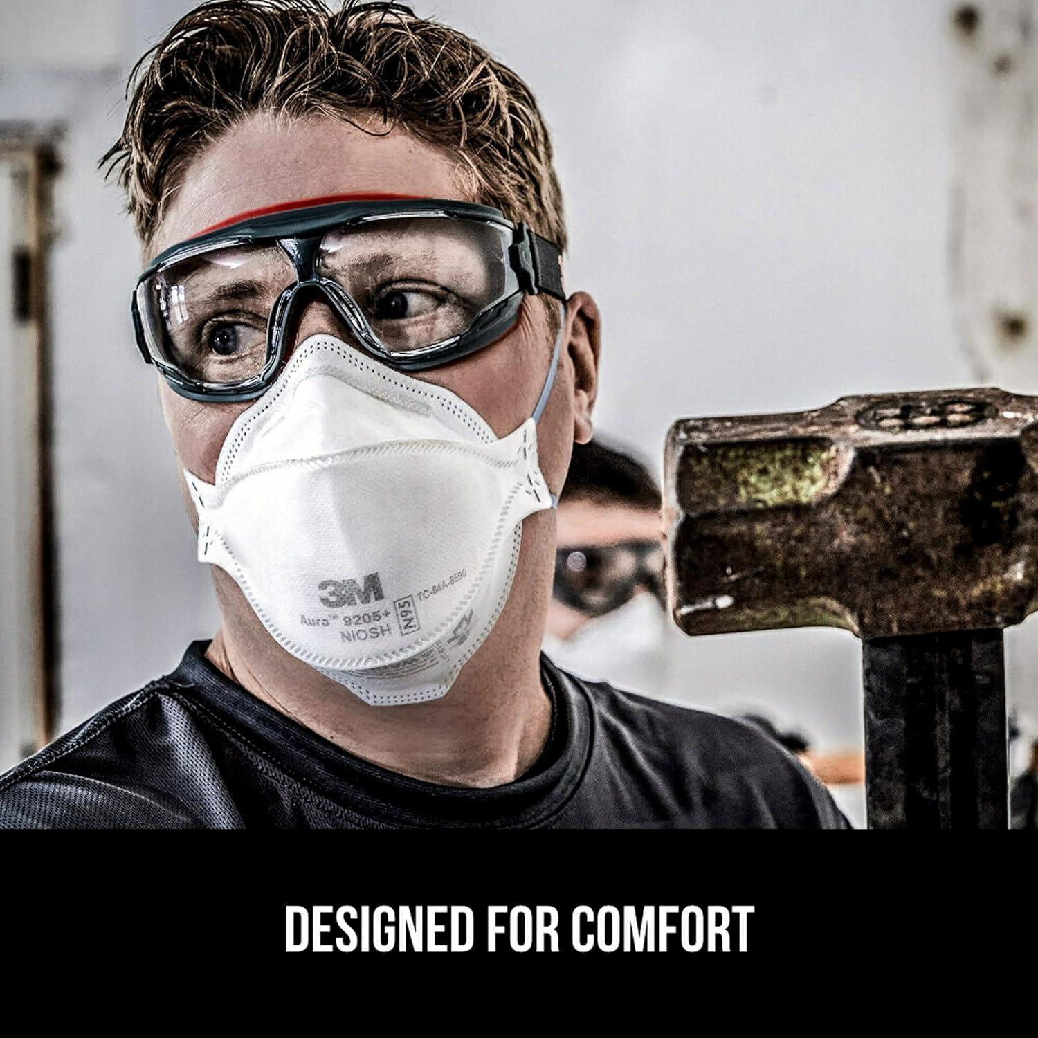 Respirador Particulado N95 3M Aura 9205+ Plegable 20 Unidades