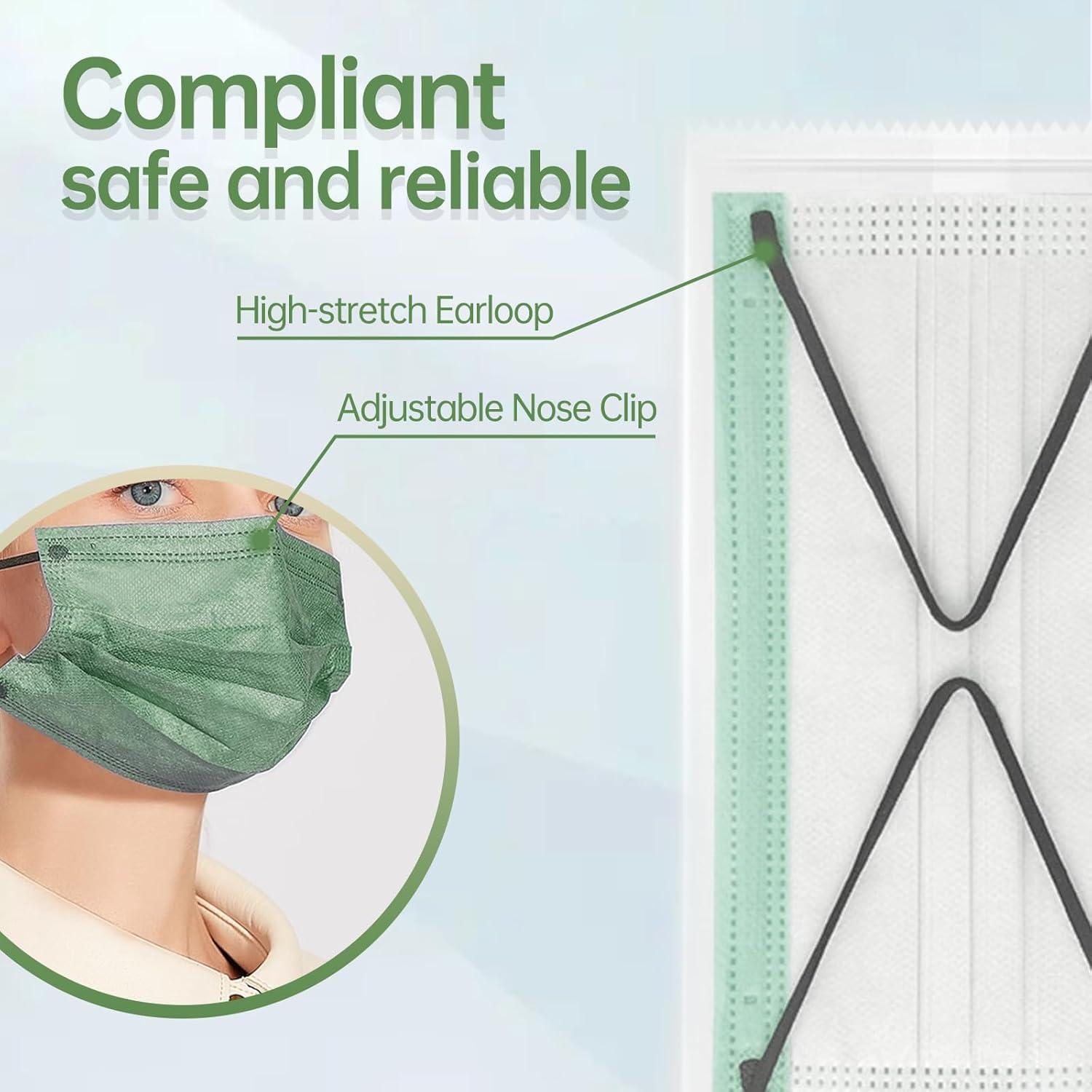 Mascarillas Desechables Jointown 3 Capas Color Morandi - 50 Unidades