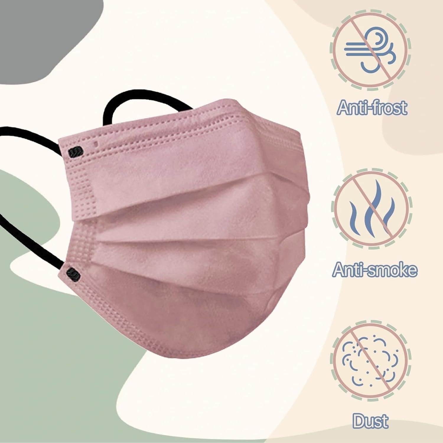 Mascarillas Desechables Jointown 3 Capas Color Morandi - 50 Unidades