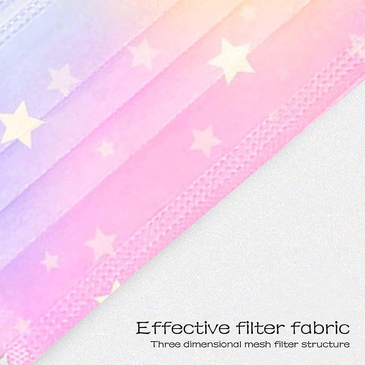 Mascarillas desechables para niños MEESOUL 50 unidades 3 capas