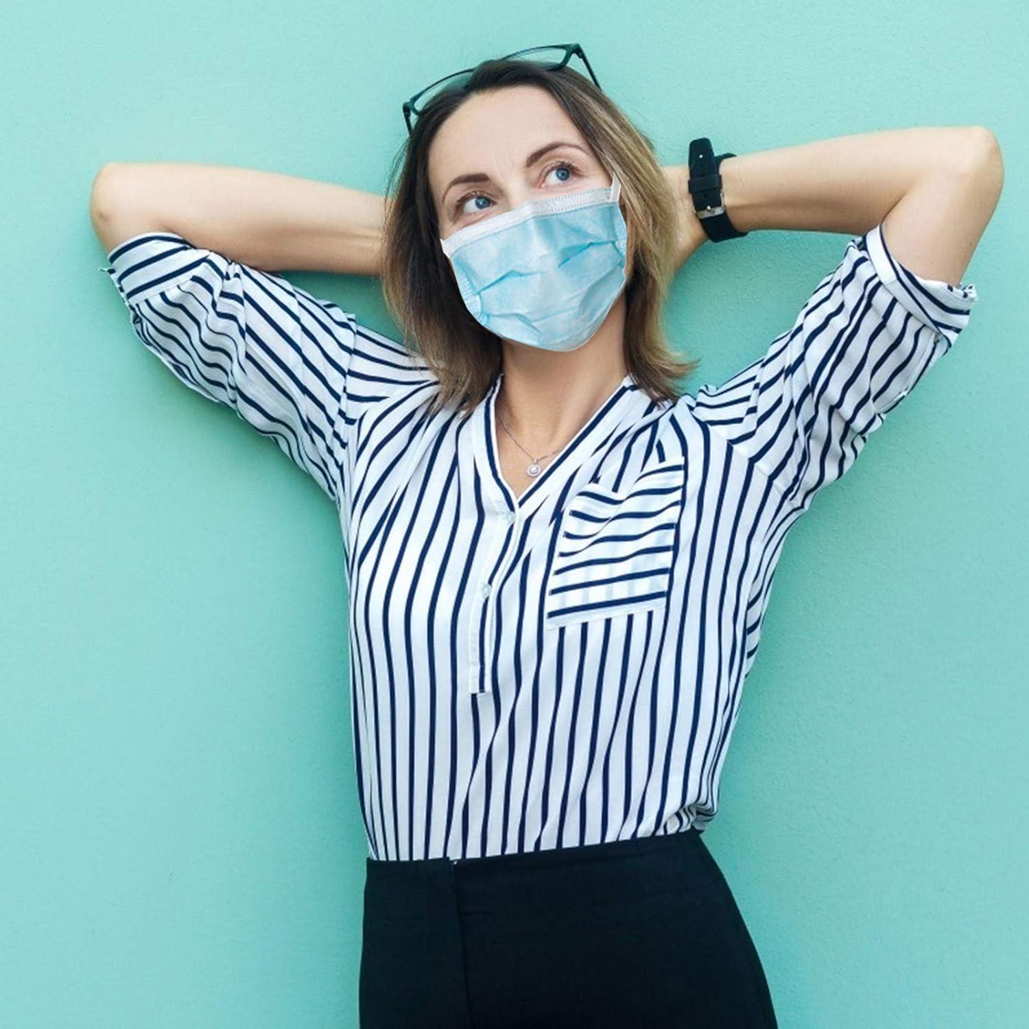 Mascarillas Desechables 3 Capas Toozoky - 50 Piezas Azul