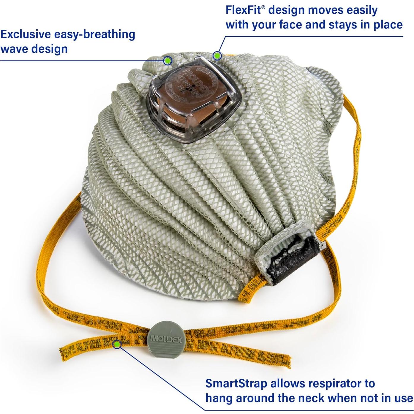 Respirador desechable Moldex 4700N100 N100 Mediano/Grande