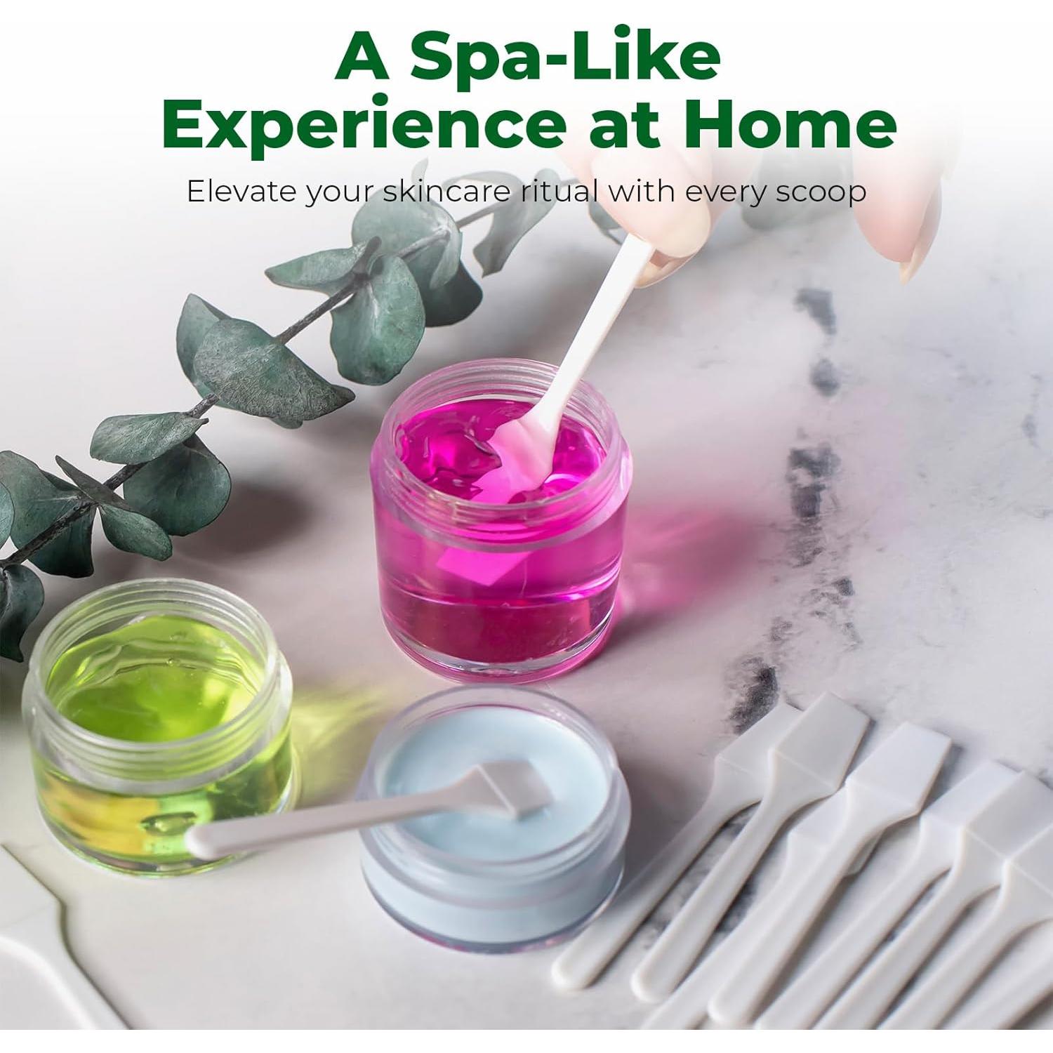 Mini Espátula Desechable BIKO - 500 Unidades, 6.35 cm, Blanca