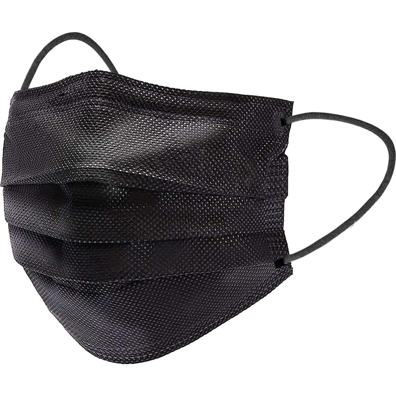 Mascarillas Desechables Negras 3 Capas Hyegiir 100 Unidades