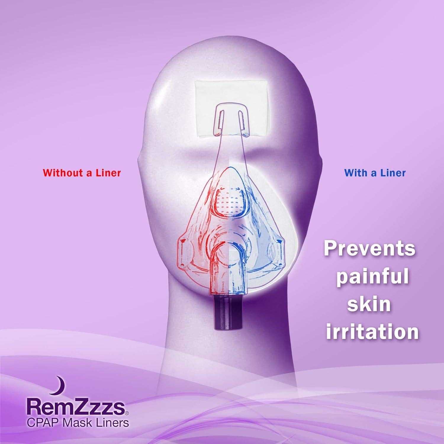 Forros de máscara CPAP RemZzzs para cara completa - 30 unidades