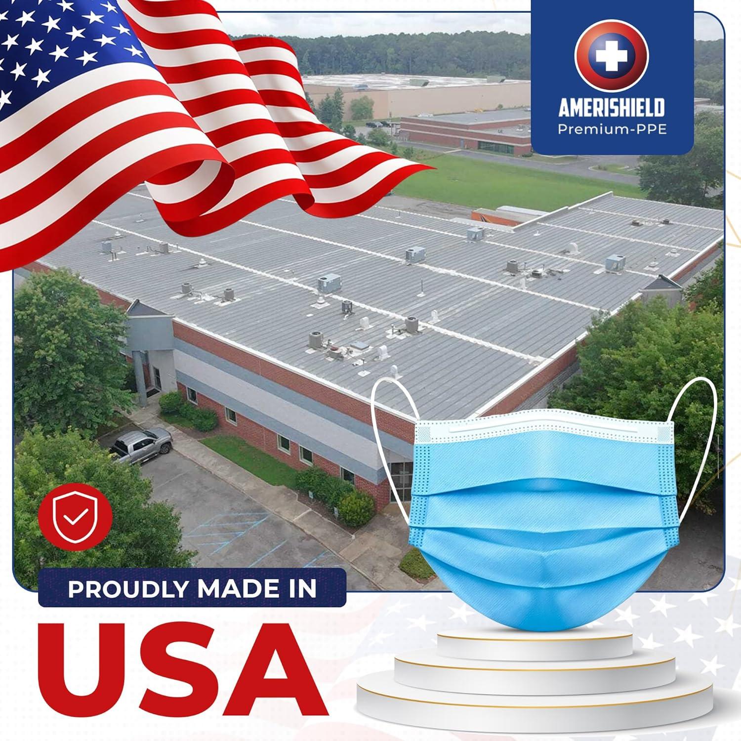 Mascarillas Desechables Nivel 2 ASTM Amerishield 50 Unidades