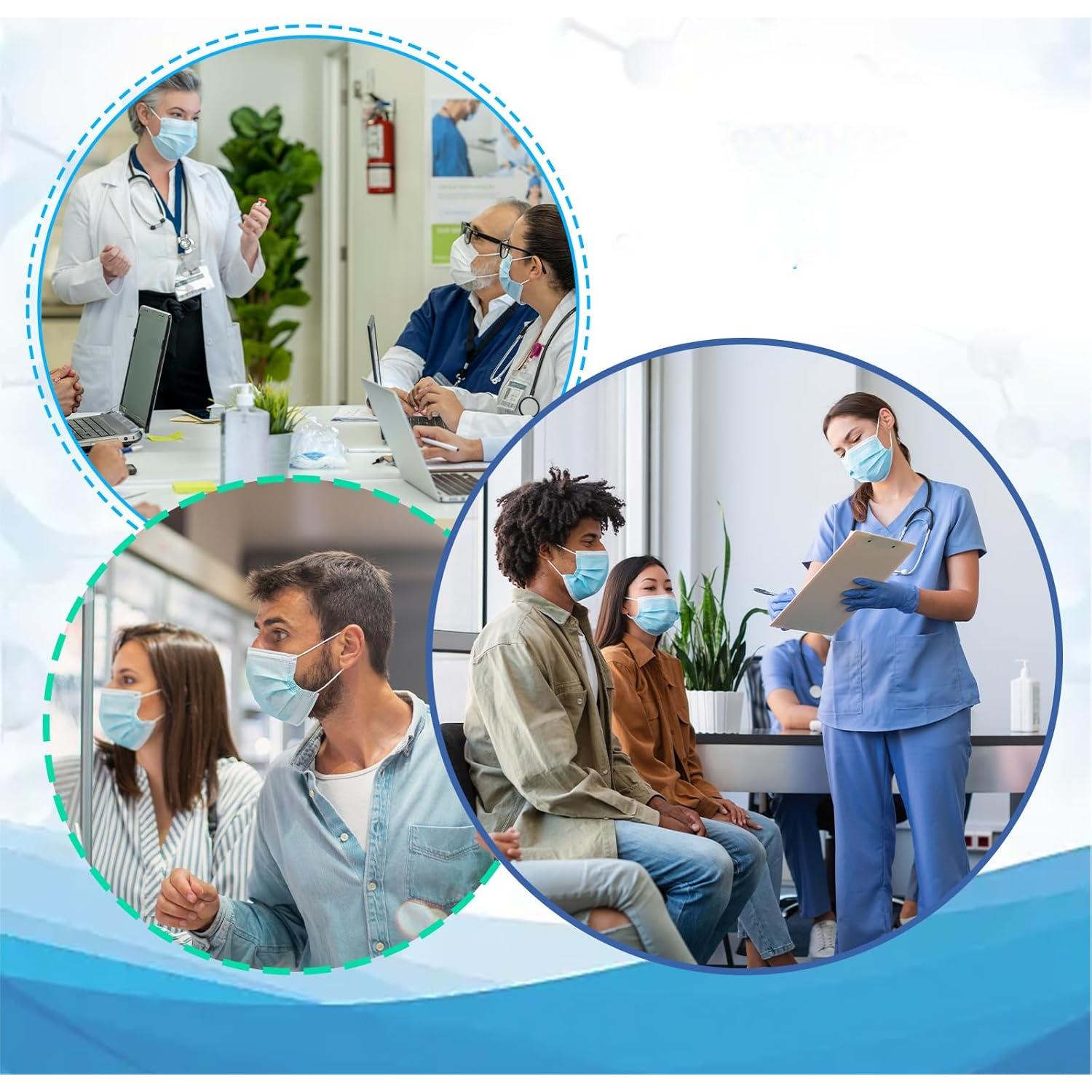 Mascarillas Desechables Jointown Nivel 2 ASTM 50 Unidades Azul