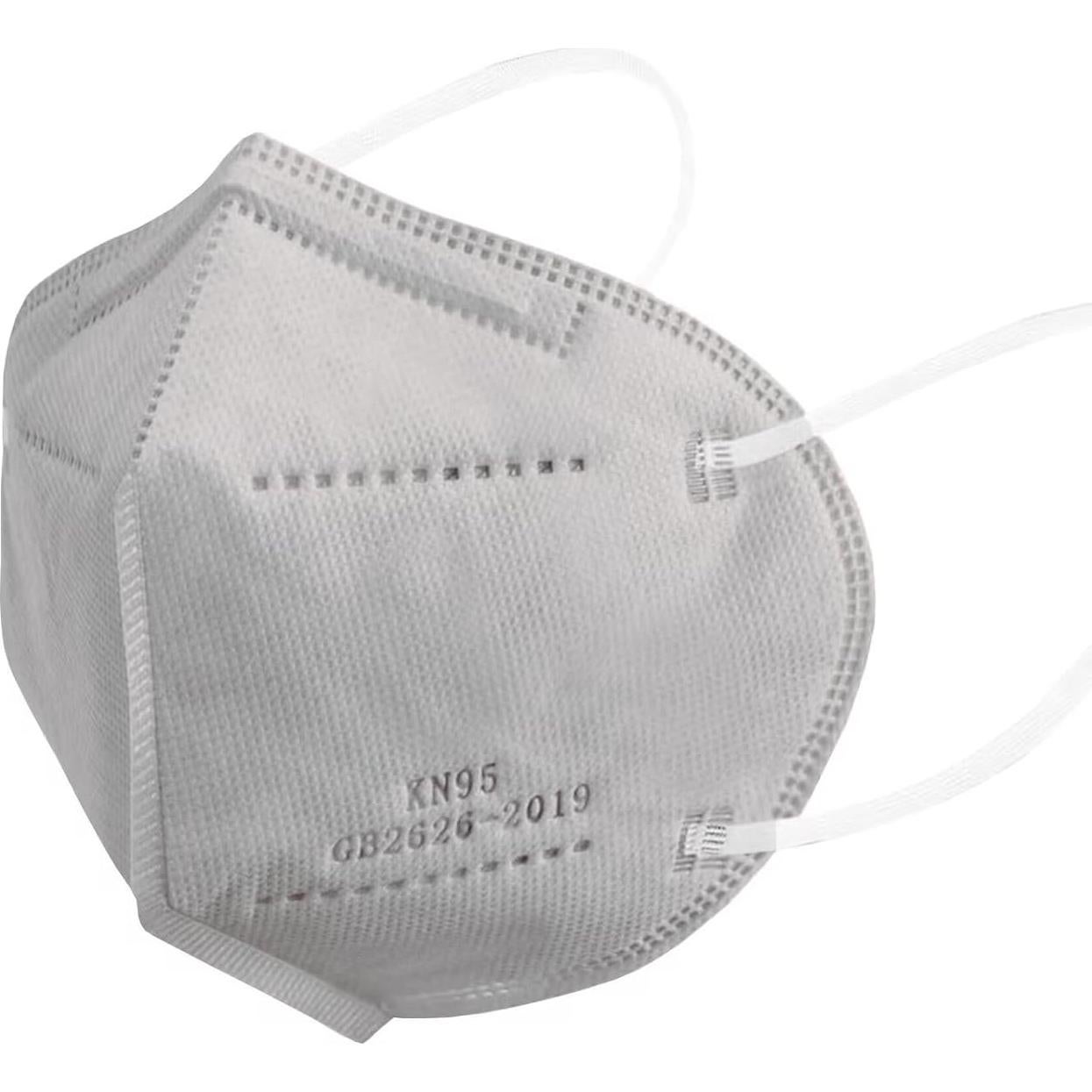 Mascarillas KN95 Grises 100 Unidades Desechables Alta Filtración
