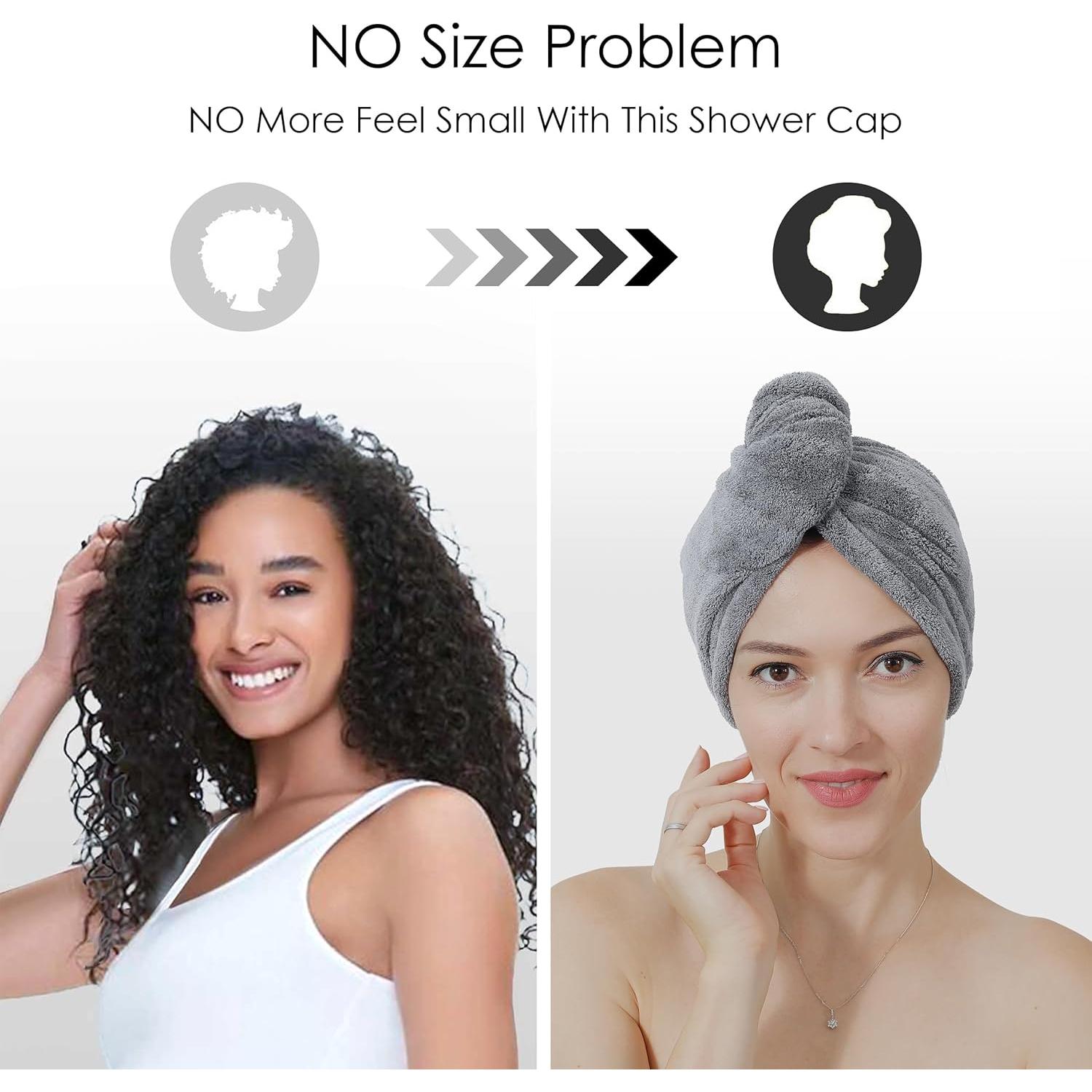 Toallas de Microfibra para Cabello TENSTARS - 5 Piezas 28x71 cm