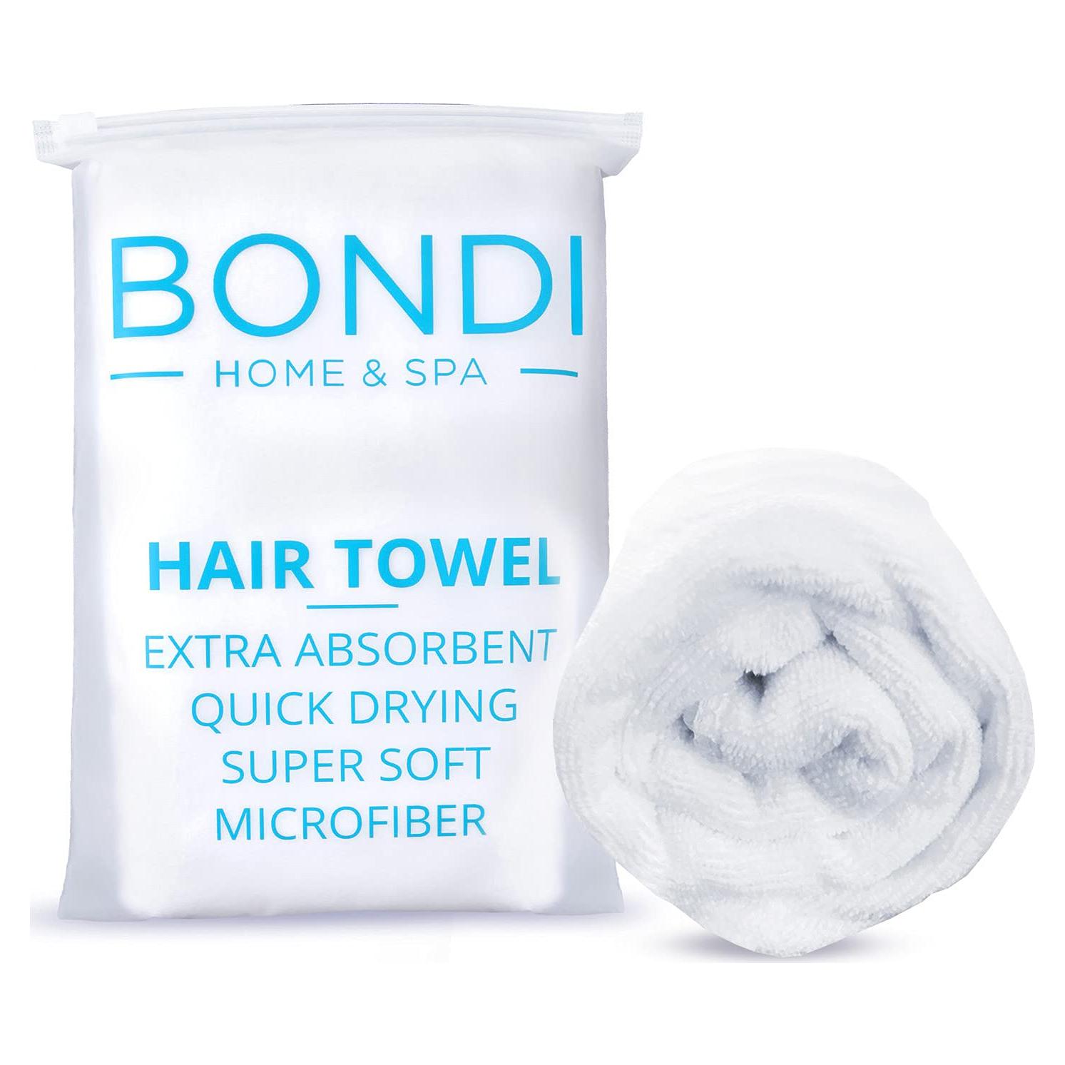Toalla de Microfibra XL Bondi SPA - Seca Cabello Rápido 106x56cm