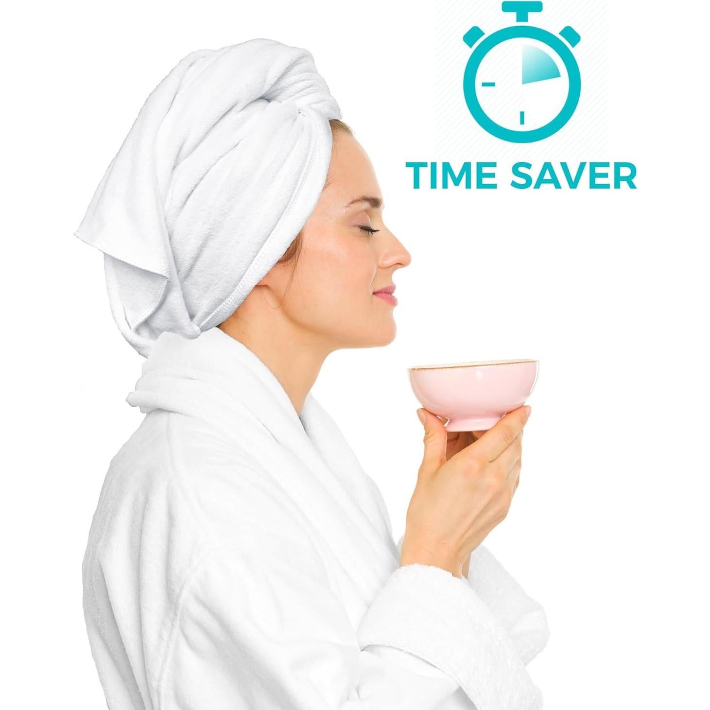 Toalla de Microfibra XL Bondi SPA - Seca Cabello Rápido 106x56cm