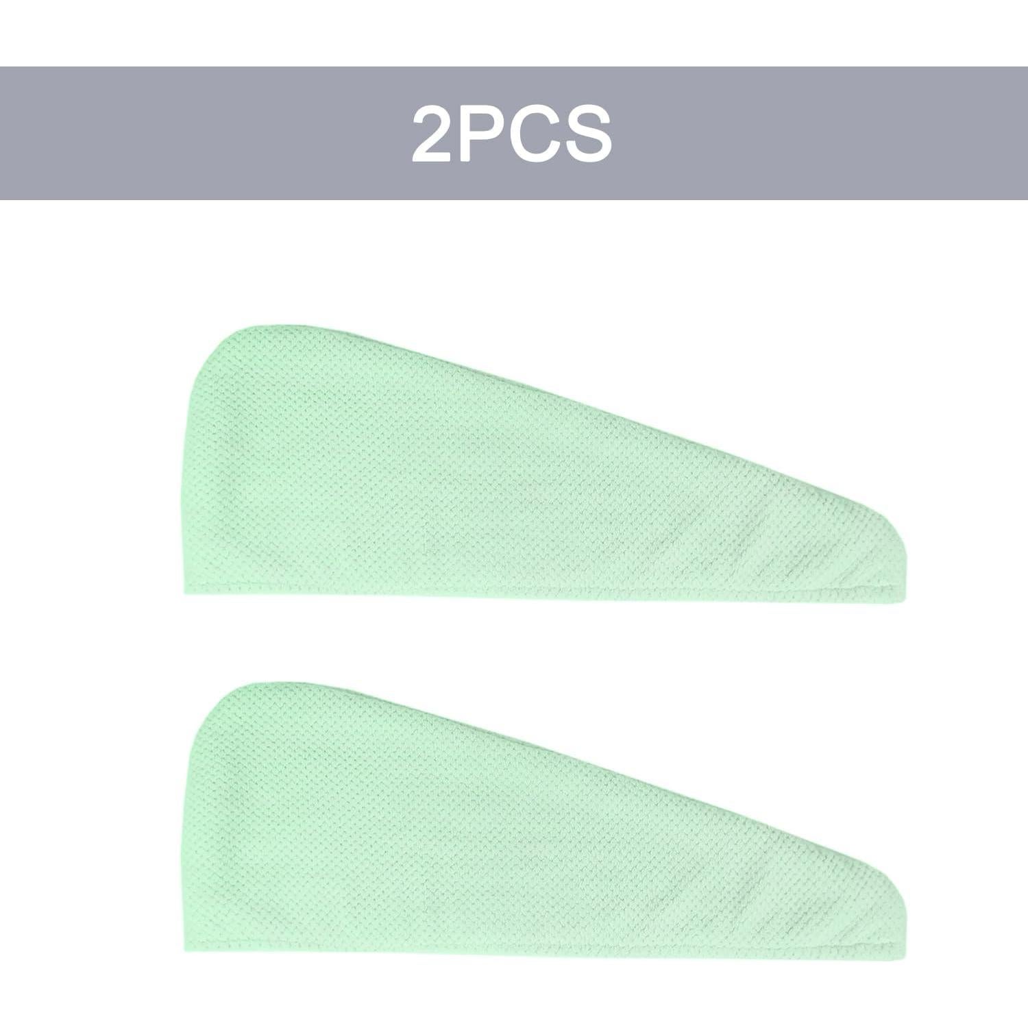 Paquete de 2 Toallas de Microfibra MaopaoBeauty Verde 68x25cm