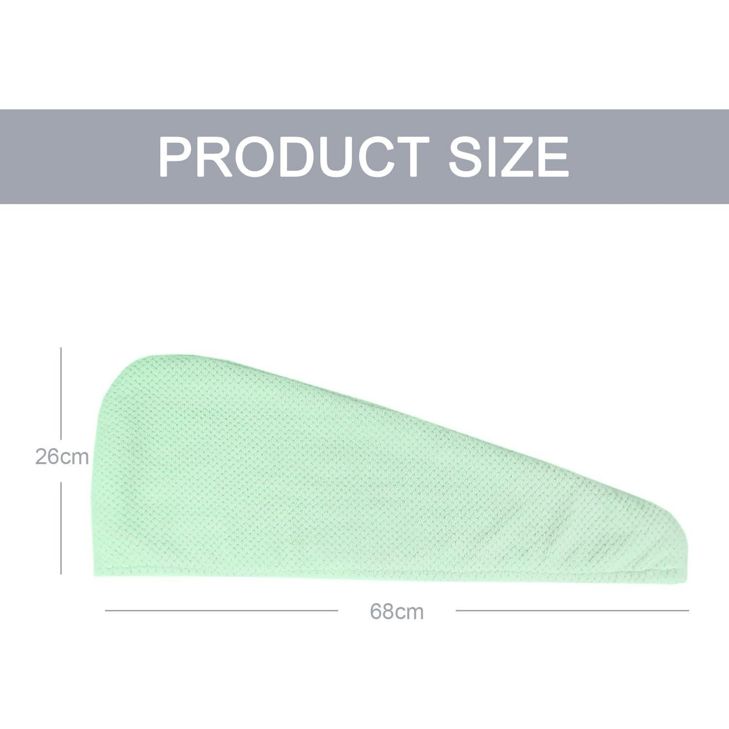 Paquete de 2 Toallas de Microfibra MaopaoBeauty Verde 68x25cm