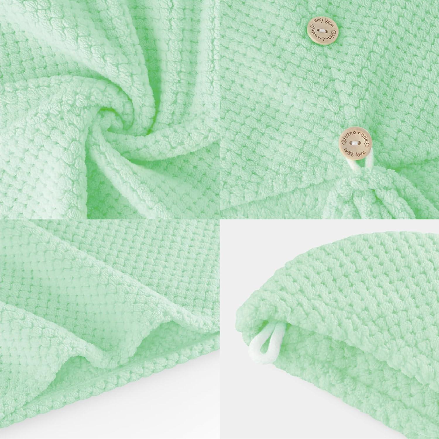 Paquete de 2 Toallas de Microfibra MaopaoBeauty Verde 68x25cm