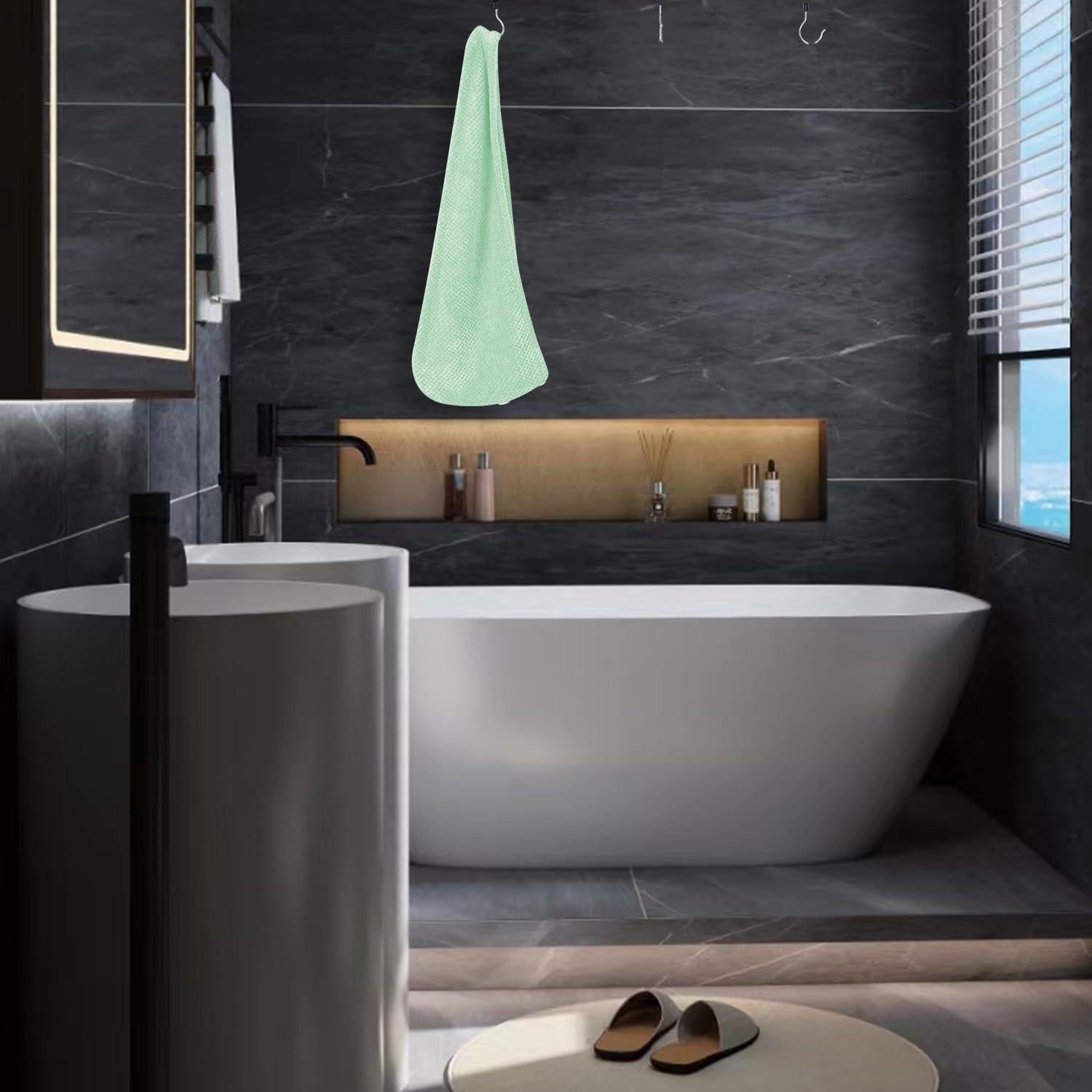 Paquete de 2 Toallas de Microfibra MaopaoBeauty Verde 68x25cm