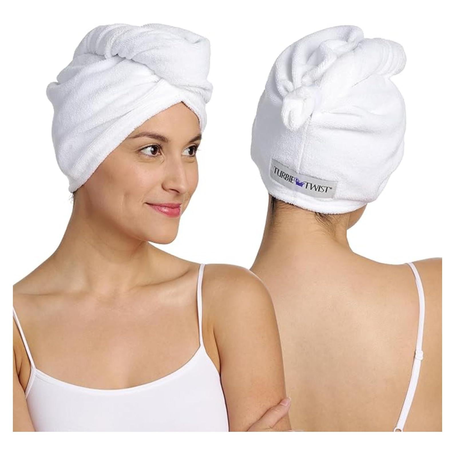 Turbie Twist Toalla de Microfibra para Cabello - 2 Piezas