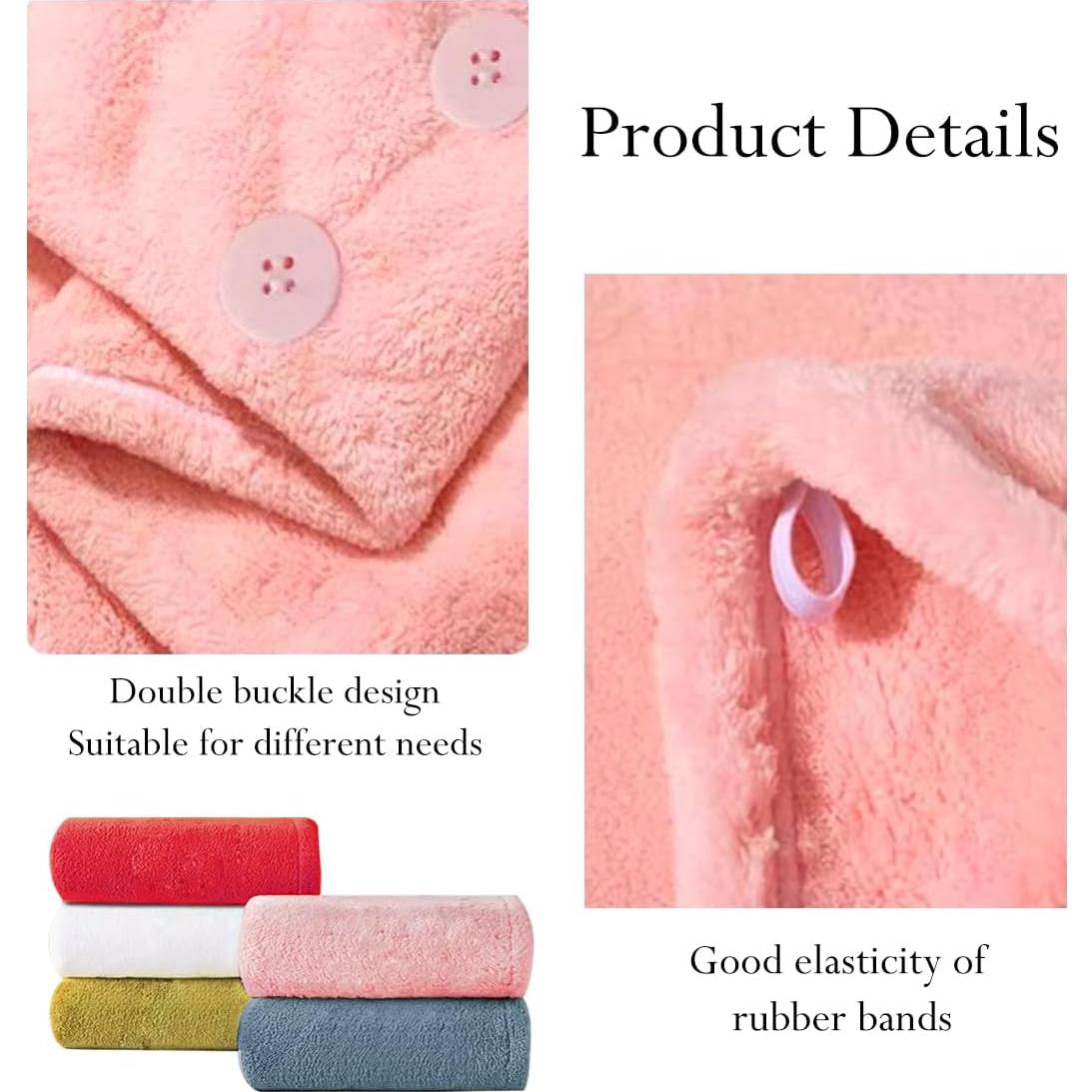 Toalla de Microfibra Doble Capa AGKXHDEC Rosa 65x25cm