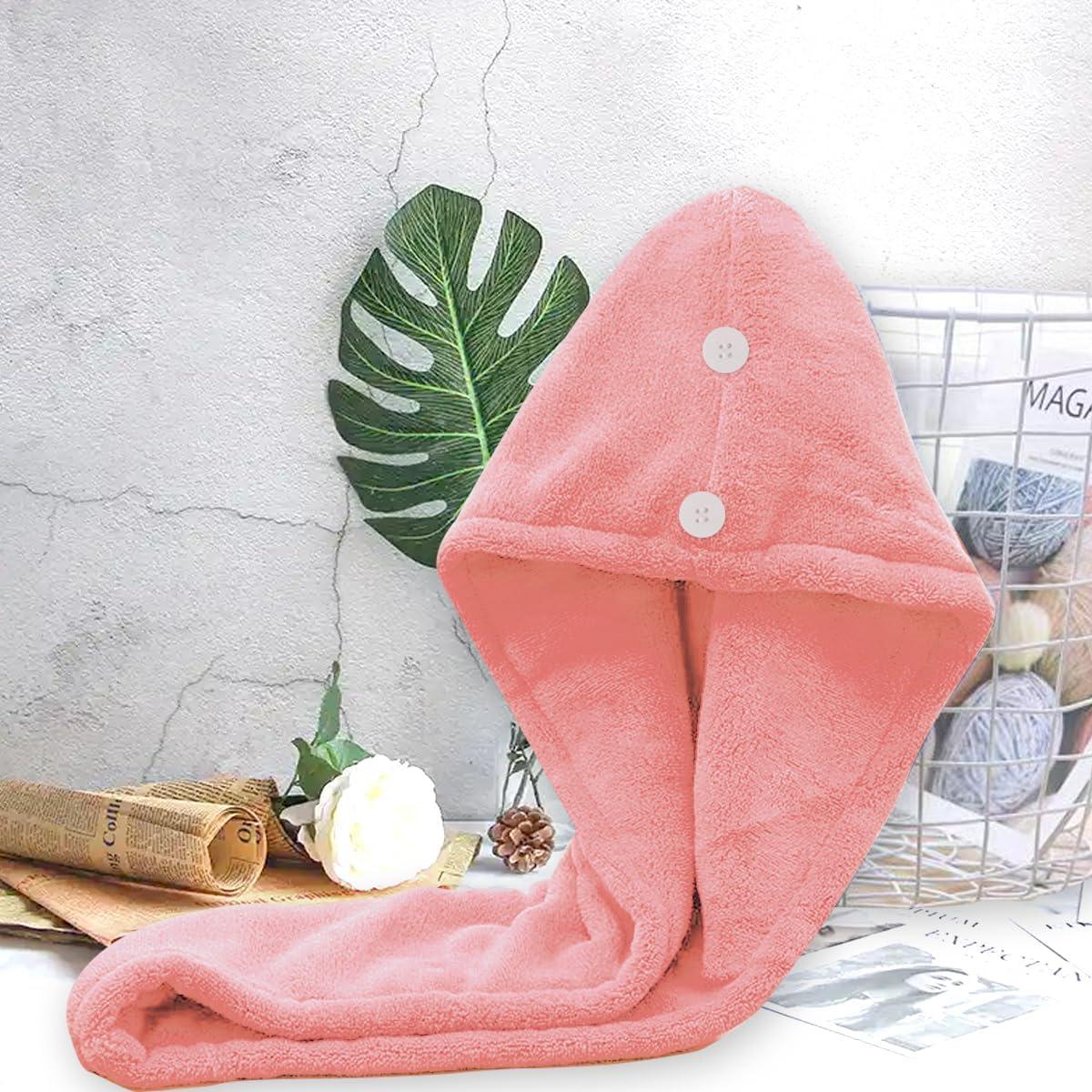 Toalla de Microfibra Doble Capa AGKXHDEC Rosa 65x25cm